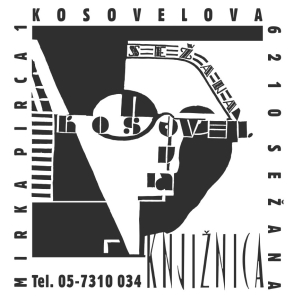 Logotip Kosovelova knjižnica Sežana