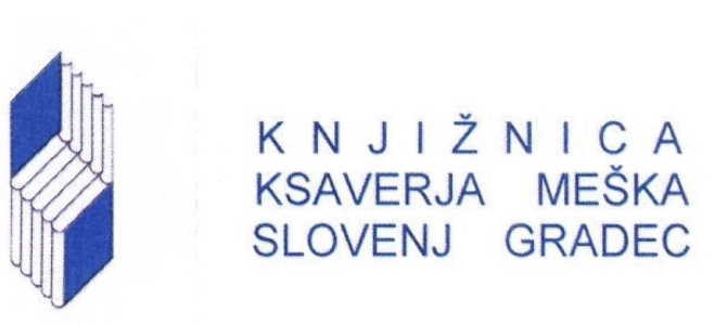 Logotip Knjižnica Ksaverja Meška Slovenj Gradec