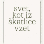 Naslovnica: Svet, kot iz škatlice vzet