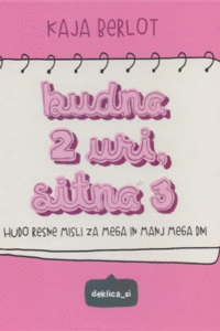 Naslovnica: Budna 2 uri, sitna 3 : hudo resne misli za mega in manj mega dni