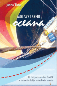 Naslovnica: Moj svet sredi oceana : 32 dni jadranja čez Pacifik, v soncu in dežju, v strahu in smehu