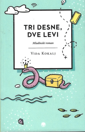 Naslovnica: Tri desne, dve levi : mladinski roman